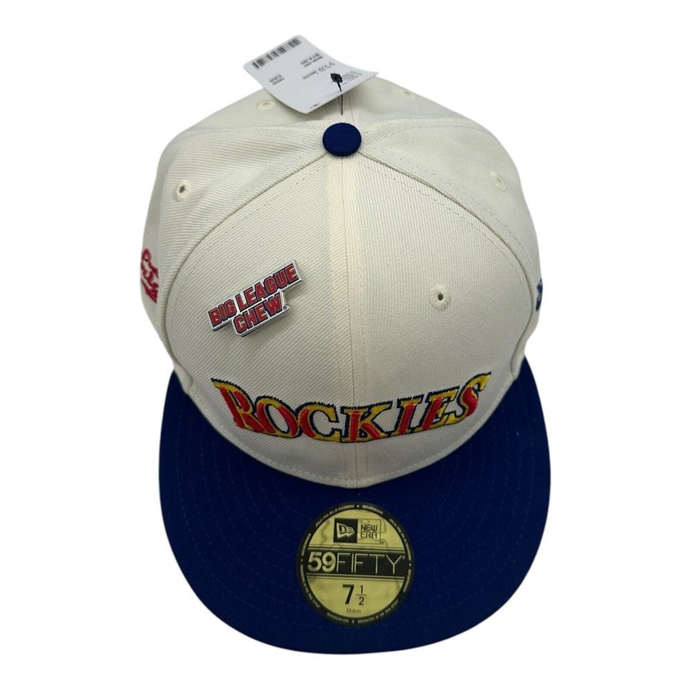 New Era 59Fifty Colorado Rockies Big League Chew Hat Cap Size 7 1/2 MLB Baseball - Picture 2 of 8